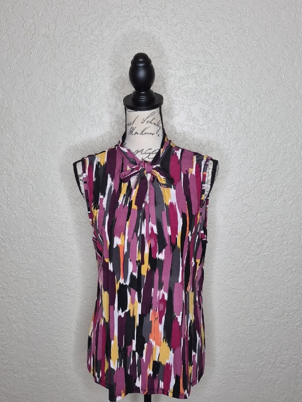 BY Design Multicolored Sleeveless Top Size XL